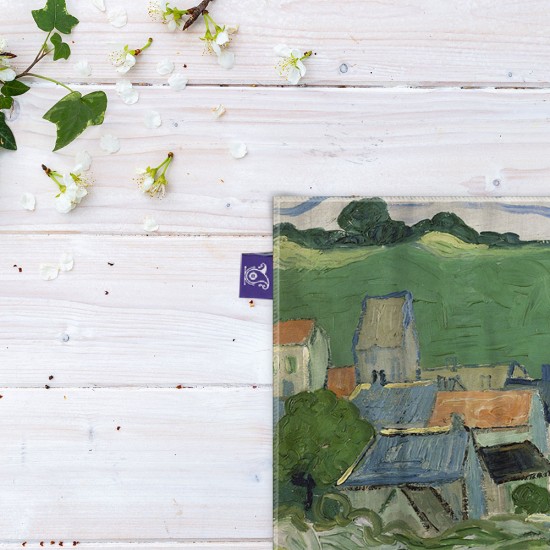 کادوپیچ پارچه‌ ای طرح نمایی از اور از ونگوگ
