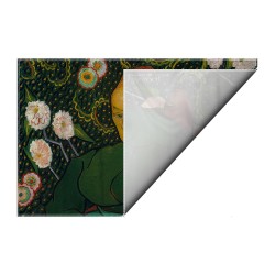 کادوپیچ پارچه‌ ای طرح زنی در حال تکان دادن گهواره از ونگوگ