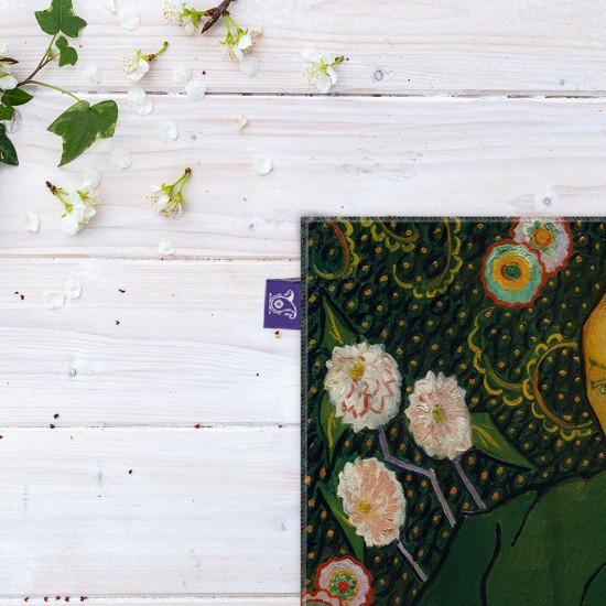 کادوپیچ پارچه‌ ای طرح زنی در حال تکان دادن گهواره از ونگوگ