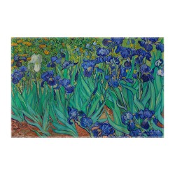 کادوپیچ پارچه‌ ای طرح زنبق ها از روبرو از ونگوگ
