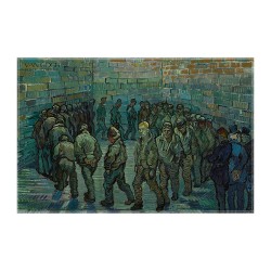 کادوپیچ پارچه‌ ای طرح چرخش زندانی ها از ونگوگ