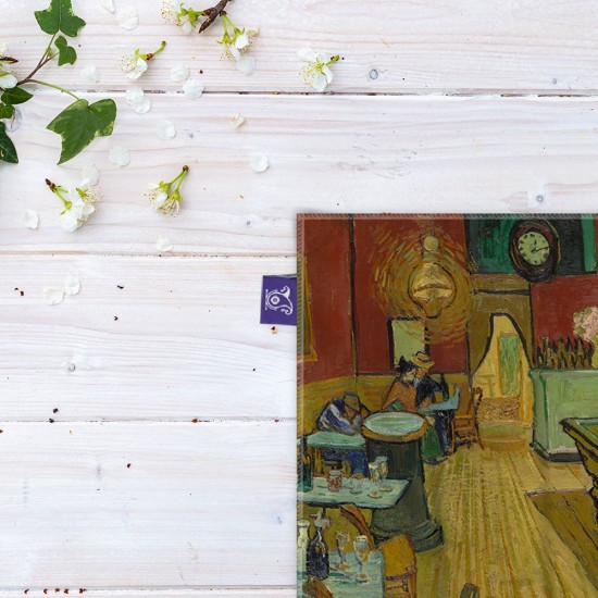 کادوپیچ پارچه‌ ای طرح کافه شبانه از ونگوگ