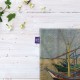 کادوپیچ پارچه‌ ای طرح قایق های ماهیگیری از ونگوگ