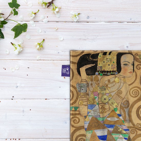 کادوپیچ پارچه‌ ای طرح رقاصه از کلیمت