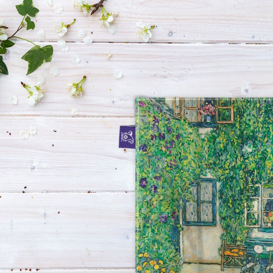 کادوپیچ پارچه‌ ای طرح باغ از کلیمت