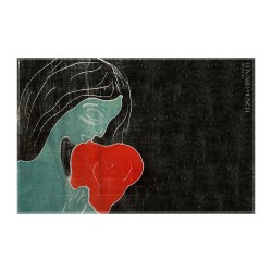 کادوپیچ پارچه‌ ای طرح دو قلب از ادوارد مونک