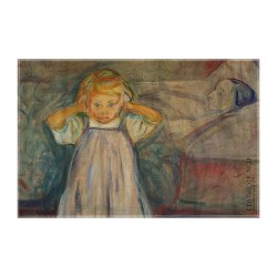 کادوپیچ پارچه‌ ای طرح کودک و مرگ از ادوارد مونک