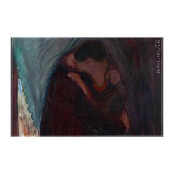 کادوپیچ پارچه‌ ای طرح بوسه از ادوارد مونک
