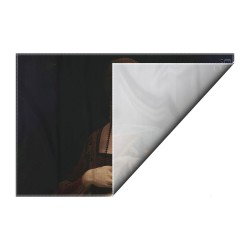 کادوپیچ پارچه‌ ای طرح خانم و قاقم از داوینچی