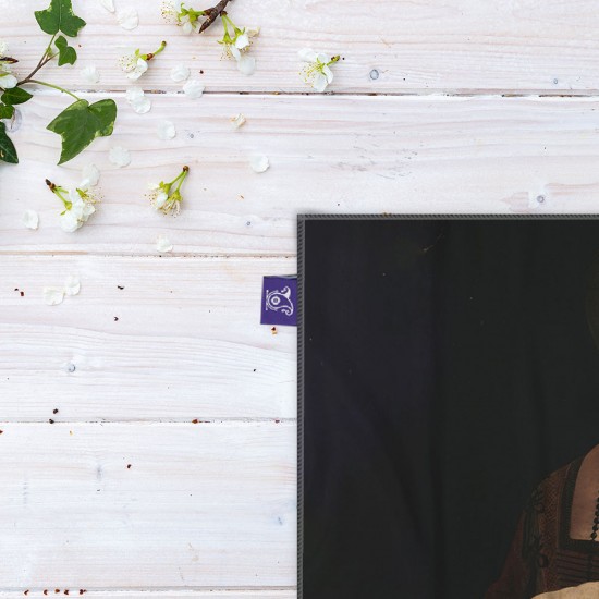 کادوپیچ پارچه‌ ای طرح خانم و قاقم از داوینچی