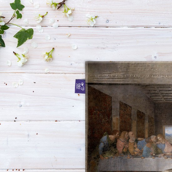 کادوپیچ پارچه‌ ای طرح شام آخر از داوینچی