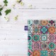 کادوپیچ پارچه‌ ای طرح کاشی رنگی