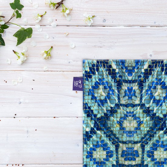 کادوپیچ پارچه‌ ای طرح کاشی حوض