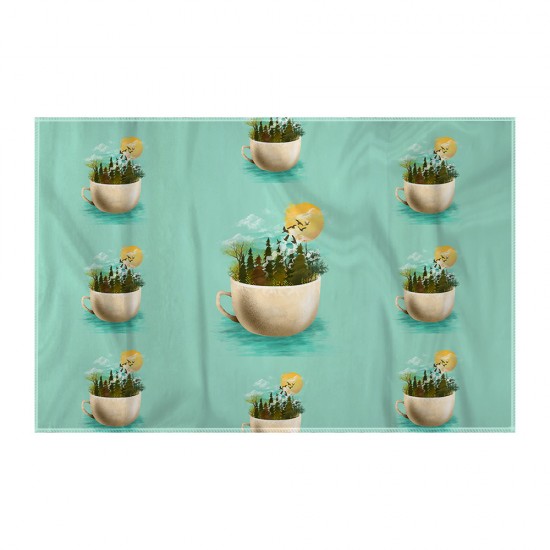 کادوپیچ پارچه‌ ای طرح یک فنجان آرامش