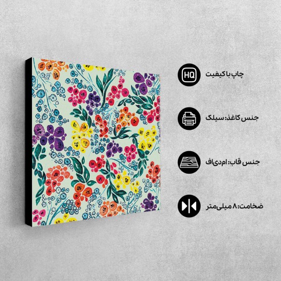 تابلو شاسی طرح گل و برگ