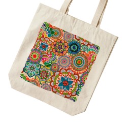 تت بگ متقال طرح گلهای رنگارنگ