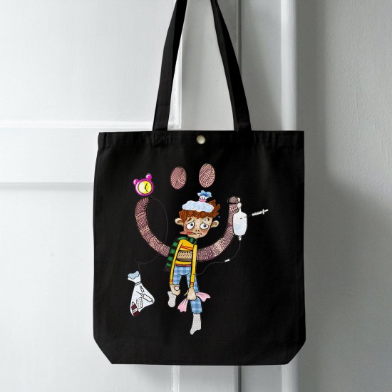 تت بگ متقال مشکی طرح بیمار خنده های توام