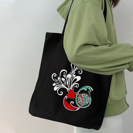 تت بگ متقال مشکی طرح دانه های دل مردم