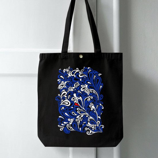 تت بگ متقال مشکی طرح ماهی و دریا