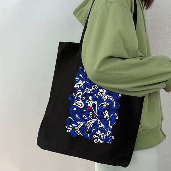 تت بگ متقال مشکی طرح ماهی و دریا