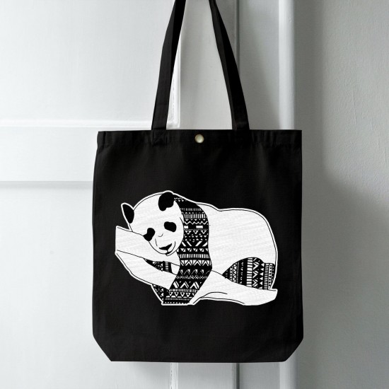 تت بگ متقال مشکی طرح پاندا خوابالو