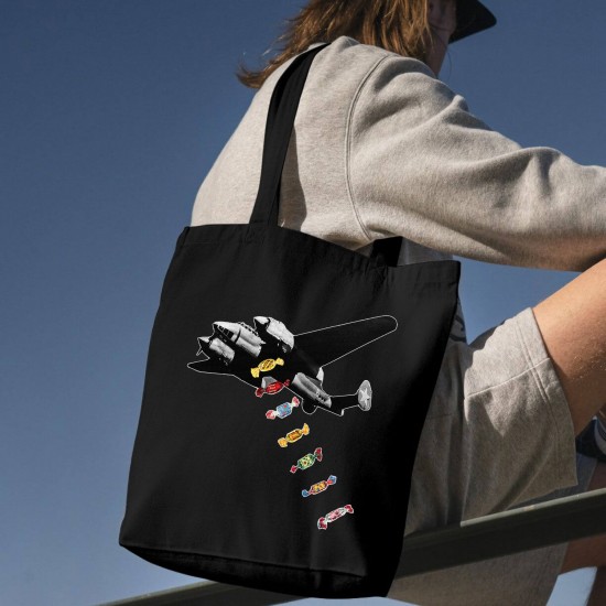 تت بگ متقال مشکی طرح شکلات باران