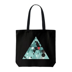 تت بگ متقال مشکی طرح سبز انتزاعی