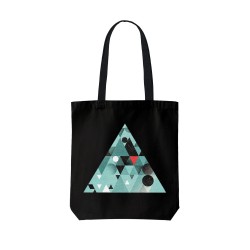 تت بگ متقال مشکی طرح سبز انتزاعی