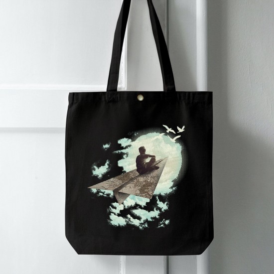 تت بگ متقال مشکی طرح موشک کاغذی