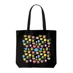 تت بگ متقال مشکی طرح قوری و فنجون