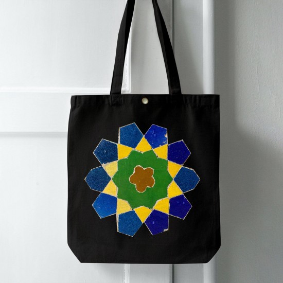 تت بگ متقال مشکی طرح کاشی مسجد