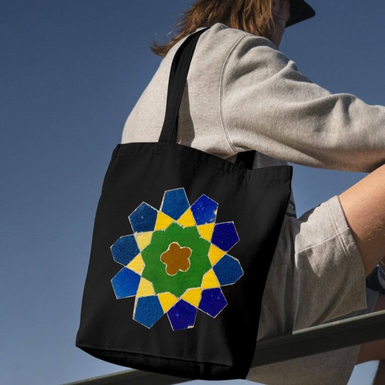 تت بگ متقال مشکی طرح کاشی مسجد