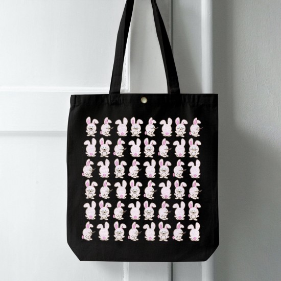 تت بگ متقال مشکی طرح خرگوش ها