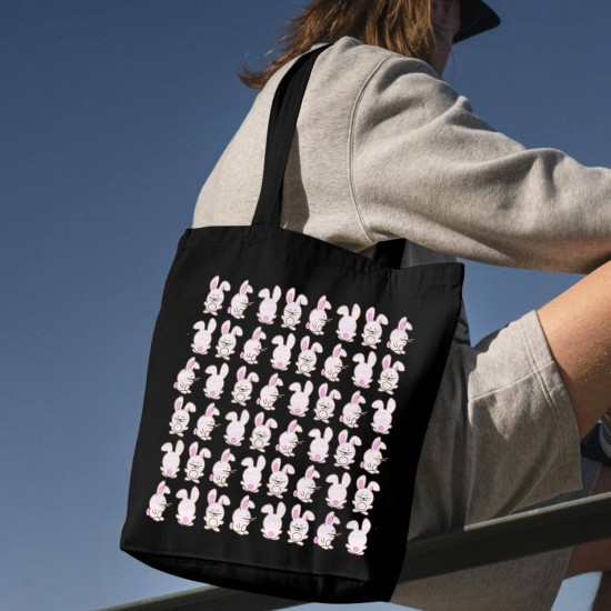 تت بگ متقال مشکی طرح خرگوش ها