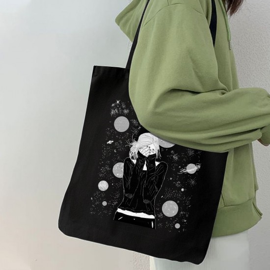 تت بگ متقال مشکی طرح دختر فضایی