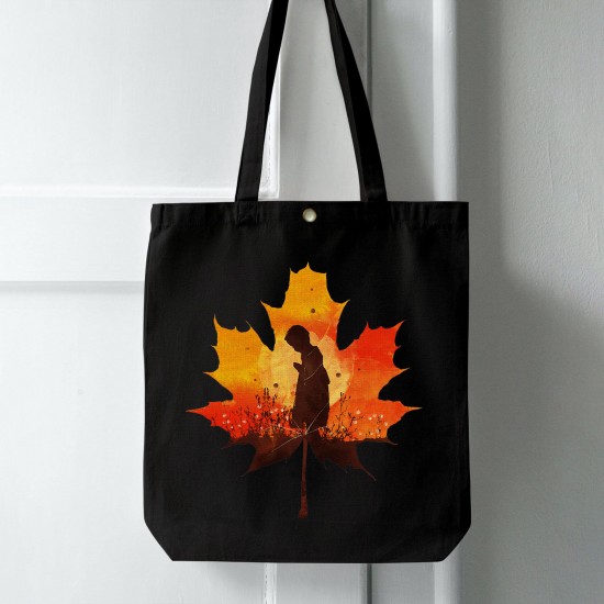 تت بگ متقال مشکی طرح پسرک پاییزی