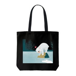 تت بگ متقال مشکی طرح خرس قطبی