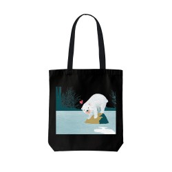 تت بگ متقال مشکی طرح خرس قطبی