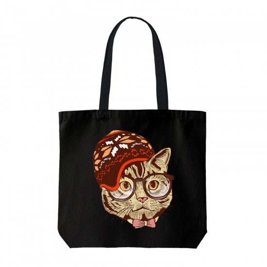 تت بگ متقال مشکی طرح گربه کلاه دار