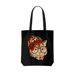 تت بگ متقال مشکی طرح گربه کلاه دار