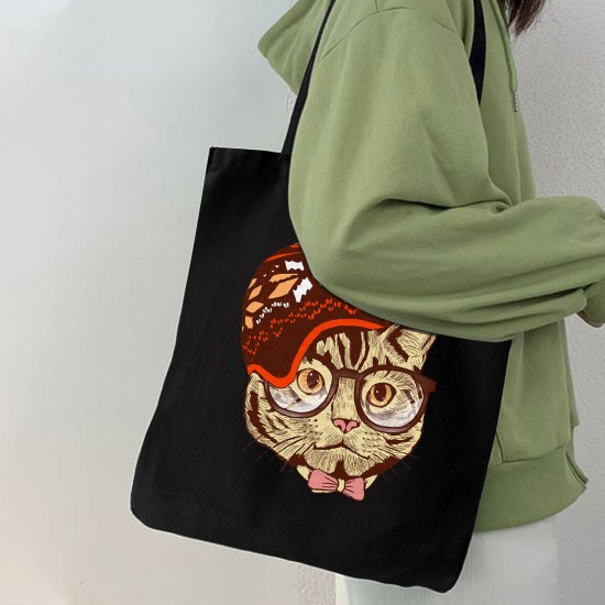 تت بگ متقال مشکی طرح گربه کلاه دار