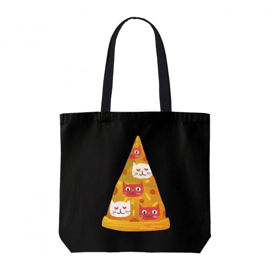 تت بگ متقال مشکی طرح پیتزای گربه ای