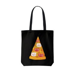 تت بگ متقال مشکی طرح پیتزای گربه ای