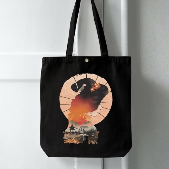 تت بگ متقال مشکی طرح دختر شرقی