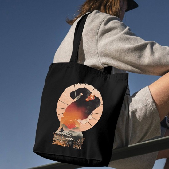 تت بگ متقال مشکی طرح دختر شرقی