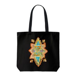 تت بگ متقال مشکی طرح آبرنگ سبز