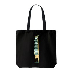 تت بگ متقال مشکی طرح زرافه کتابخون