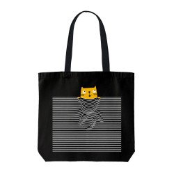 تت بگ متقال مشکی طرح گربه خوابالو