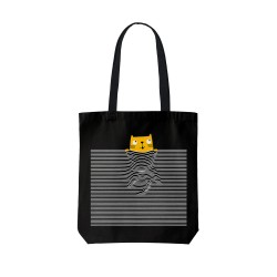 تت بگ متقال مشکی طرح گربه خوابالو