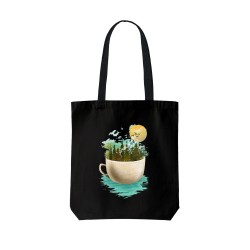 تت بگ متقال مشکی طرح یک فنجان آرامش